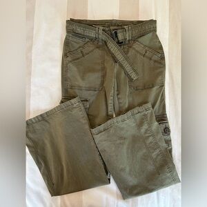 Garage green cargo pants bootcut size 3 LIKE NEW